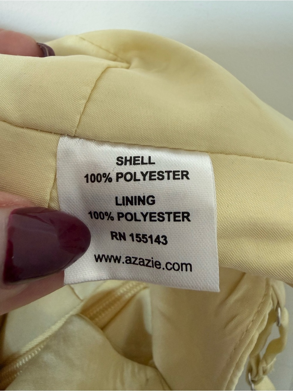 Butter Yellow Satin V-Neck Maxi Dress Gown - US 4 (A4) - Picture 7 of 7